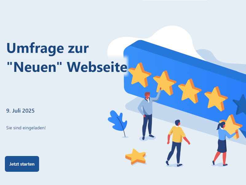 Ihre Meinung zählt! – Feedback zu unserer neuen Webseite